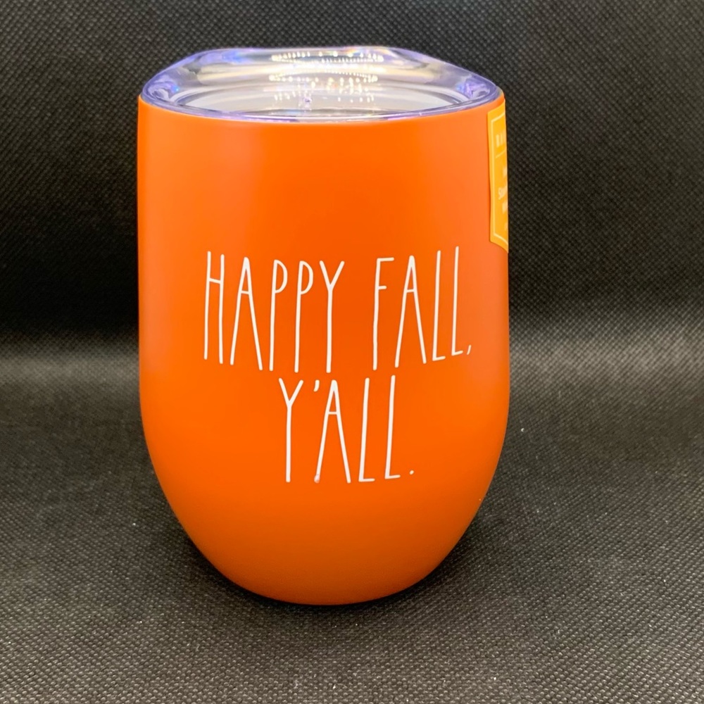 Rae Dunn HAPPY FALL, Y’ALL Insulated Wine Glass
